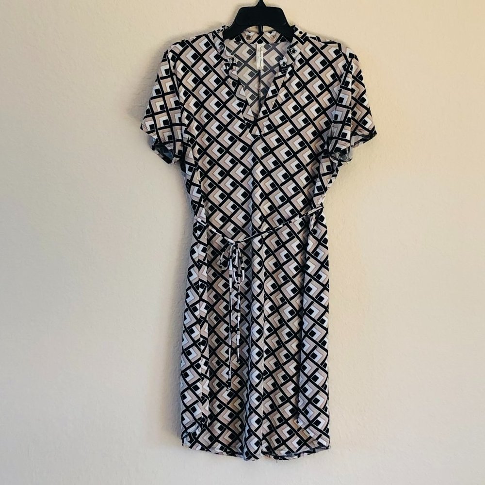 PerSeption Concept square pattern dress size L